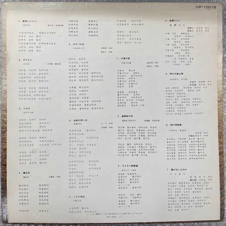 [BUNJANG] Golden Disc Korean Hit Songs Album LP (1976 Japan Release) / 한국힛트쏭앨범 Golden Disc 엘피