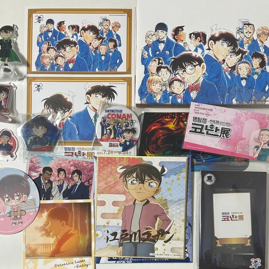 [BUNJANG] Detective Conan 30th Anniversary Acrylic Ticket Frame Shikishi / 명탐정코난 30주년 굿즈 아크릴 티켓 액자 색지