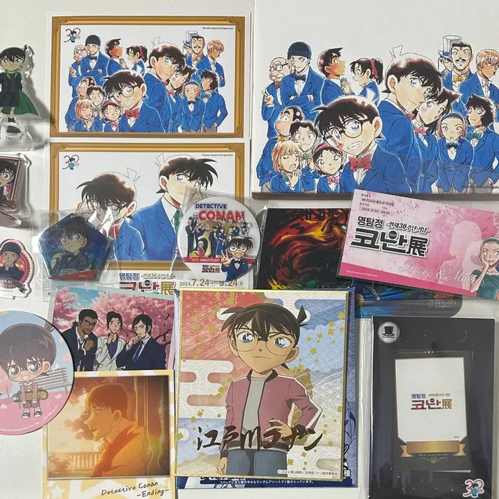 [BUNJANG] Detective Conan 30th Anniversary Acrylic Ticket Frame Shikishi / 명탐정코난 30주년 굿즈 아크릴 티켓 액자 색지