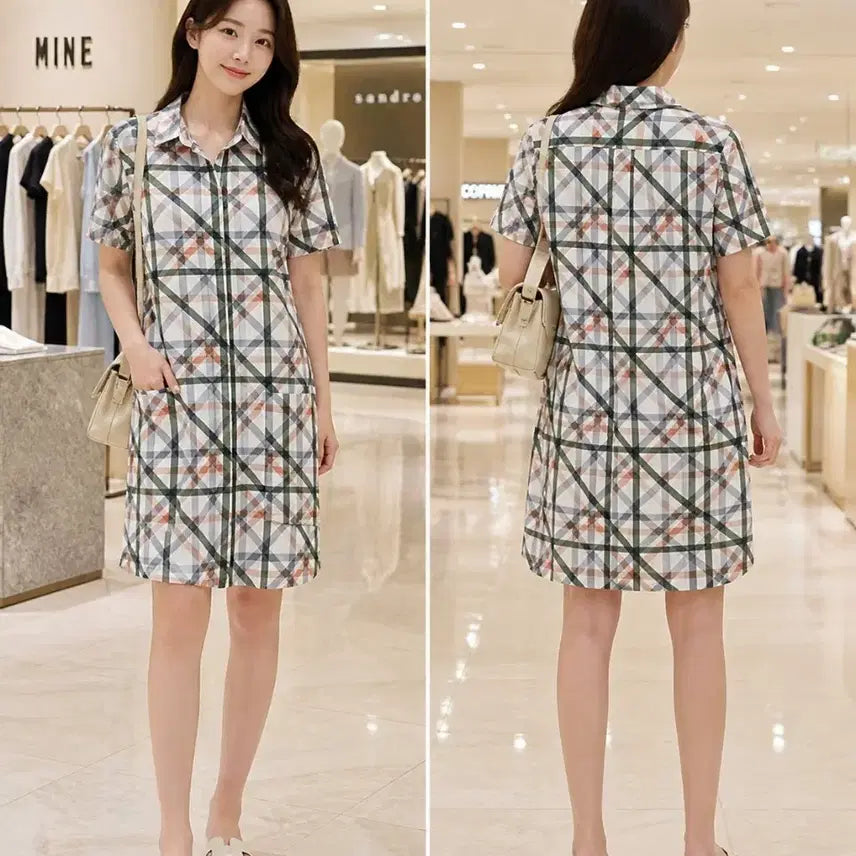 [BUNJANG] COS Checked Shirt Dress M / COS 체크 셔츠원피스 M 66