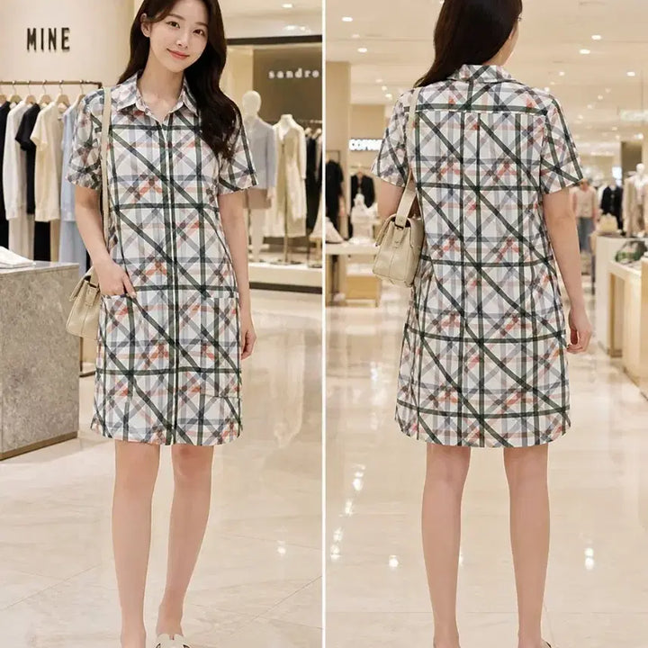 [BUNJANG] COS Checked Shirt Dress M / COS 체크 셔츠원피스 M 66
