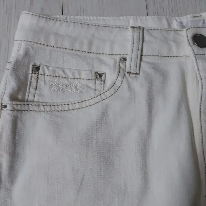 [BUNJANG] PLAC Ivory Cotton Denim Skirt (L) / 플랙 아이보리  면  데님 /새상품(L)