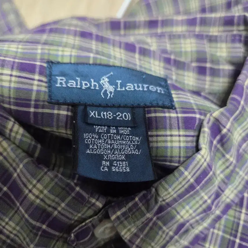 [BUNJANG] Polo Ralph Lauren Long Sleeve Check Shirt / 랄프로렌 긴팔 체크셔츠 남방95