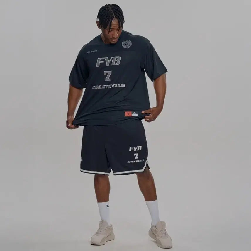 [BUNJANG] Torrance Rugby Mesh Basketball Shorts / 토런스 럭비 메쉬 농구바지