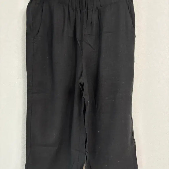 [BUNJANG] 7/8 Length Linen Pants / 블랙 마7부바지