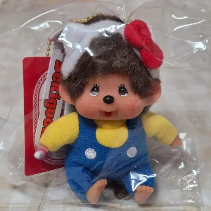 [BUNJANG] Monchhichi x Hello Kitty Collaboration Plush Keychain / 몬치치 헬로키티 인형 키링 판매