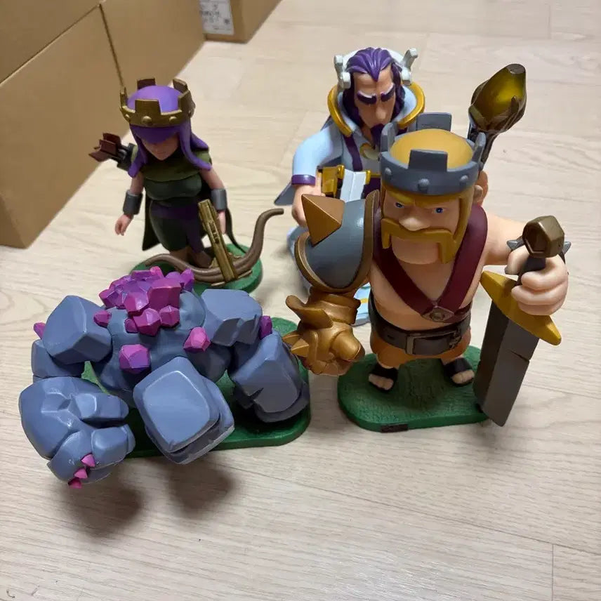 [BUNJANG] Supercell Clash of Clans 4 Figure Bundle Set / 슈퍼셀 클래시오브클랜 COC 피규어 4종세트 일괄 팝니다.