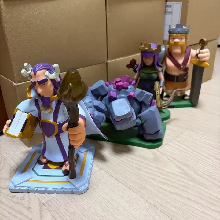[BUNJANG] Supercell Clash of Clans 4 Figure Bundle Set / 슈퍼셀 클래시오브클랜 COC 피규어 4종세트 일괄 팝니다.