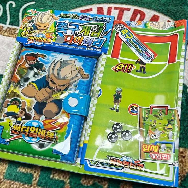 [BUNJANG] Thunder 6-Ring Soccer Board Game Diary Set / 고전문구 썬더일레븐 6공 축구 보드게임 다이어리 세트