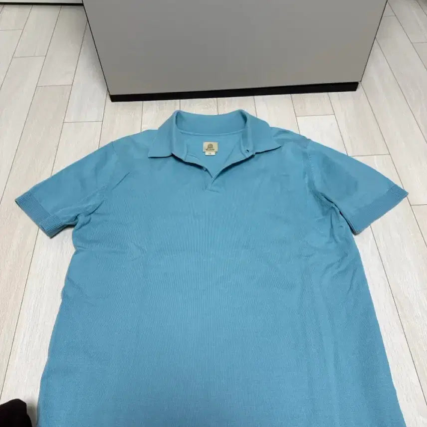 [BUNJANG] Bastong 307 Knit Shirt Sky Blue / 바스통 307 니트 셔츠 / 스카이블루 m