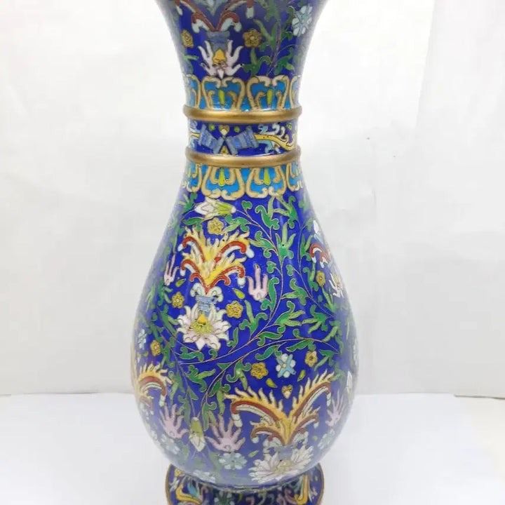 [BUNJANG] Antique Enamel Floral Vase / 동태법랑 꽃병