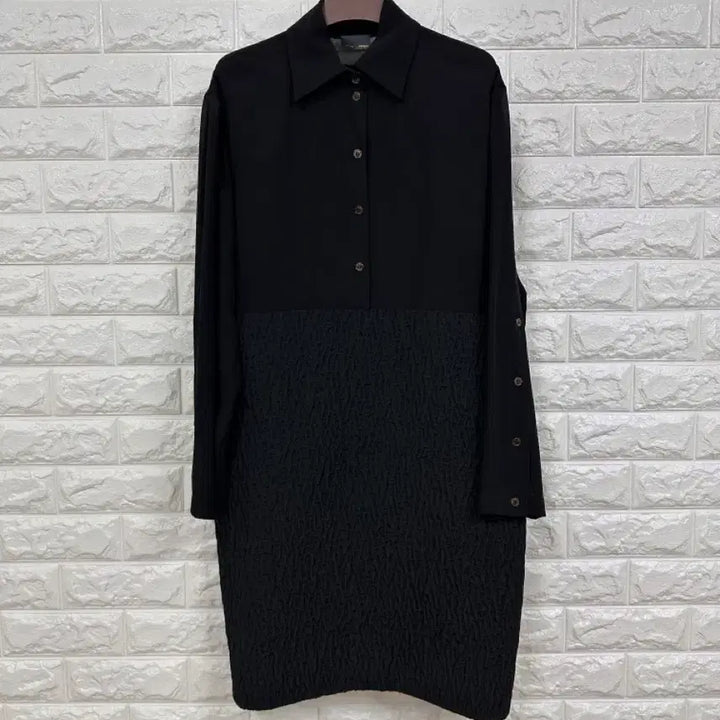 [BUNJANG] Fendi See-Through Pleated Dress Black IT42 / (IT42)펜디 시스루 플리츠 원피스 블랙