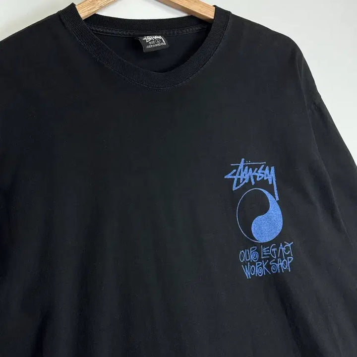 [BUNJANG] Stussy x Our Legacy Workshop Frame Pigment Dyed Short Sleeve T-Shirt L / 스투시 X 아워레가시 워크샵 프레임 피그먼트 다이 반팔 티셔츠 L