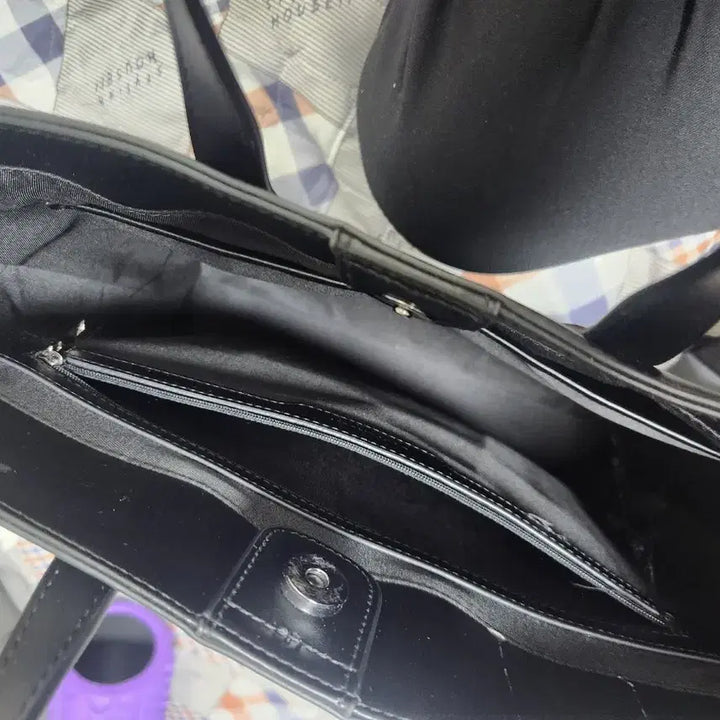 [BUNJANG] DoffJason Black Cowhide Tote Bag Shoulder Bag / DOFFJASON 블랙 소가죽 토트백 숄더백