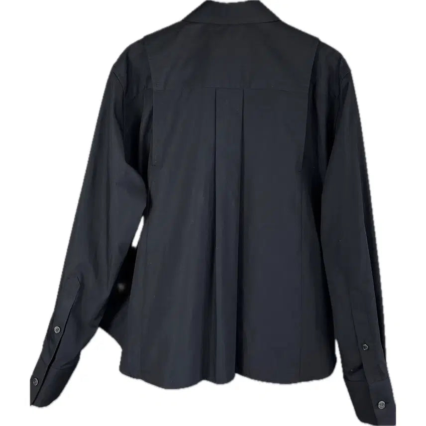 [BUNJANG] Sacai Layered Poplin Shirt Size 2 Black / [2] 사카이 레이어드 포플린 셔츠