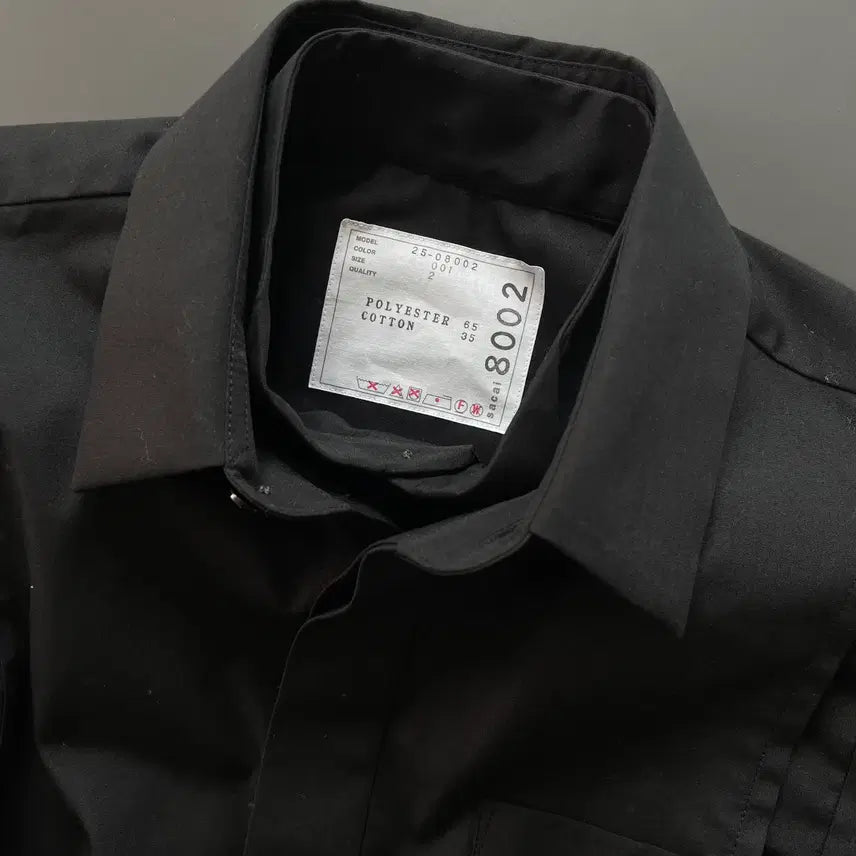 [BUNJANG] Sacai Layered Poplin Shirt Size 2 Black / [2] 사카이 레이어드 포플린 셔츠