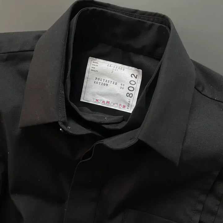 [BUNJANG] Sacai Layered Poplin Shirt Size 2 Black / [2] 사카이 레이어드 포플린 셔츠