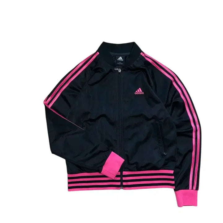 [SOLD OUT] 아디다스 블랙 핑크 져지 집업