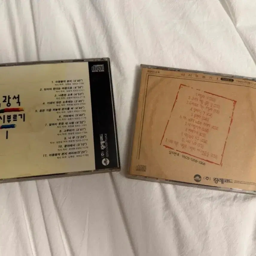 [BUNJANG] Kim Kwang Seok Re-singing Vol. 1 &amp; 2 CD Set (First Edition) / 김광석 CD