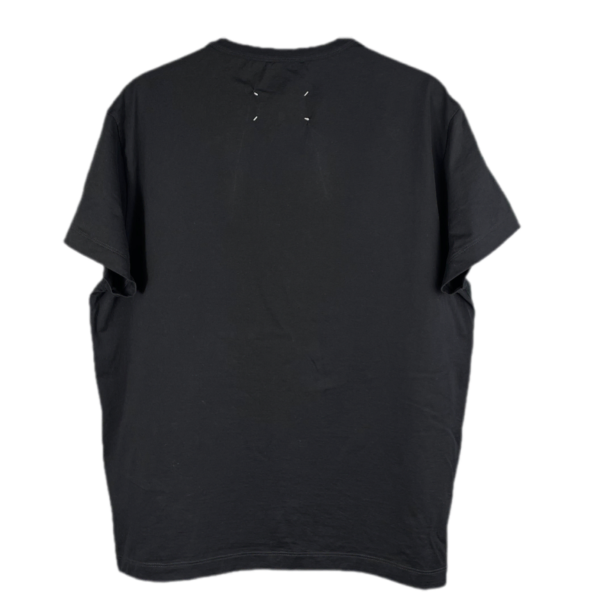 [BUNJANG] Maison Margiela Distorted Logo Short Sleeve T-Shirt Black Size 48 / [48] 메종 마르지엘라 디스토티드 로고 반팔 티셔츠