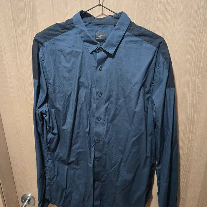 [BUNJANG] Armani Exchange Regular Fit Shirt L Navy / 아르마니 익스체인지 셔츠 L / 레귤러핏 / 상태 매우 좋음