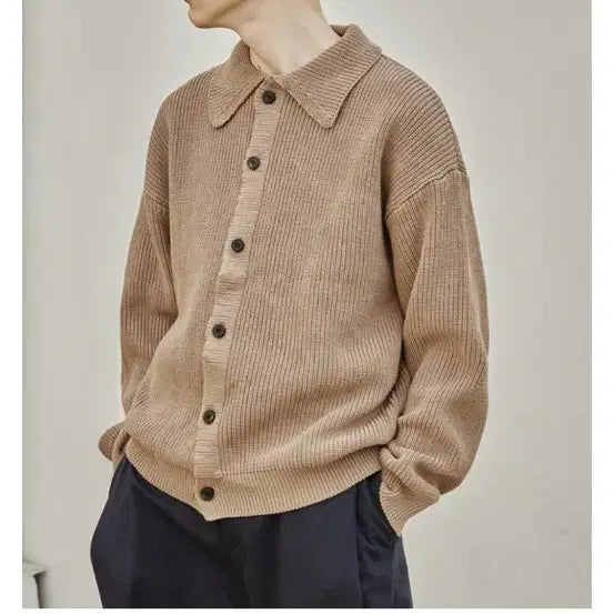 [BUNJANG] Glowz Studio Cotton Collar Cardigan L Size / 글로즈스튜디오 코튼 카라 가디건 L 사이즈