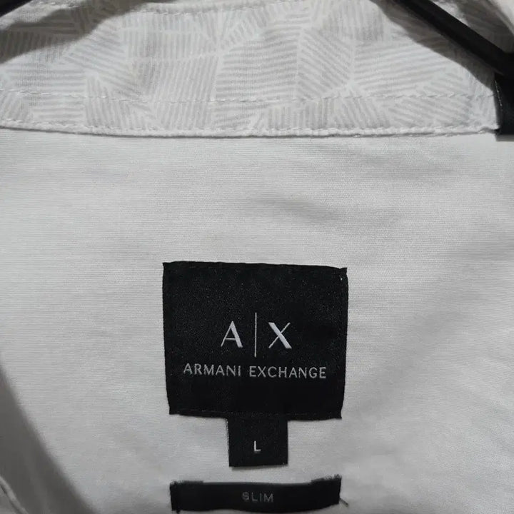 [BUNJANG] Armani Exchange L White Grey Pattern Shirt / 아르마니 익스체인지 셔츠 L / 상태 매우 좋음 / 백화점 정품