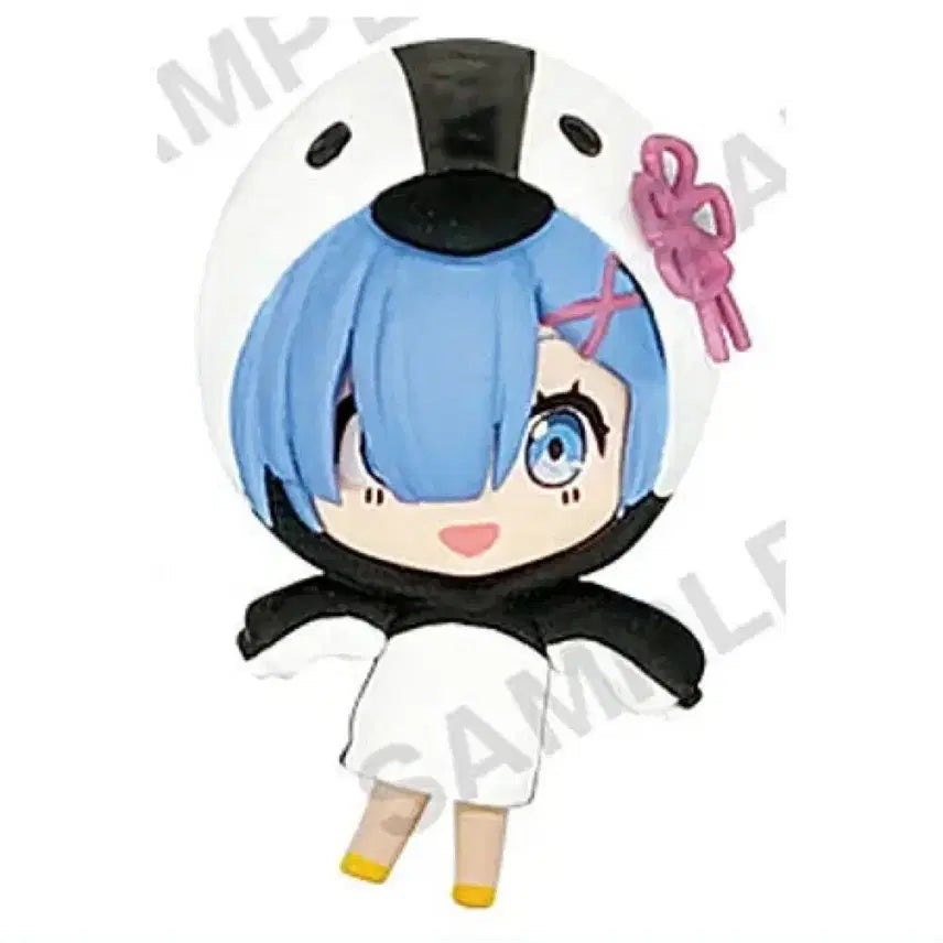 [BUNJANG] Re:Zero Rem Penguin Outfit Standing Figure Gacha / 리제로 시로쿠로 리제로 렘 카드 스텐딩 피규어 가챠 펭귄 렘
