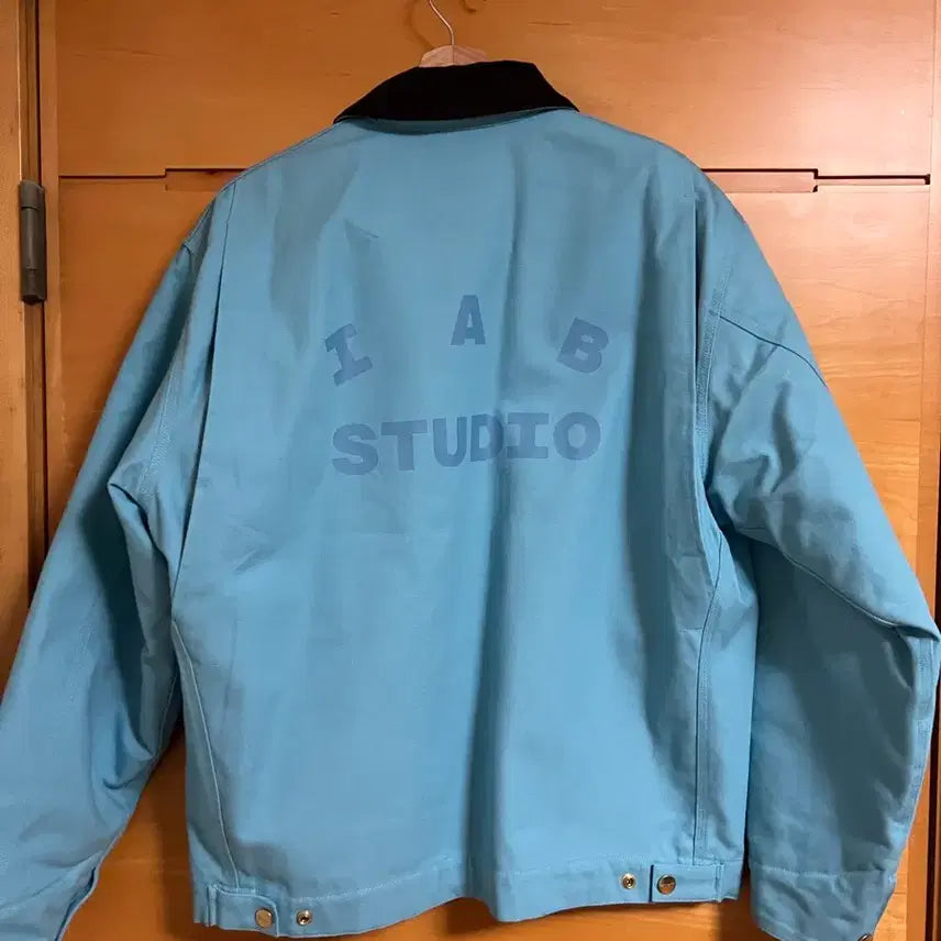 [BUNJANG] Carhartt WIP x Ahn-In-Hwan Studio OG Detroit Jacket Milky Blue / 칼하트 WIP x 아이앱 스튜디오 OG 디트로이트 자켓 밀키 블루 L