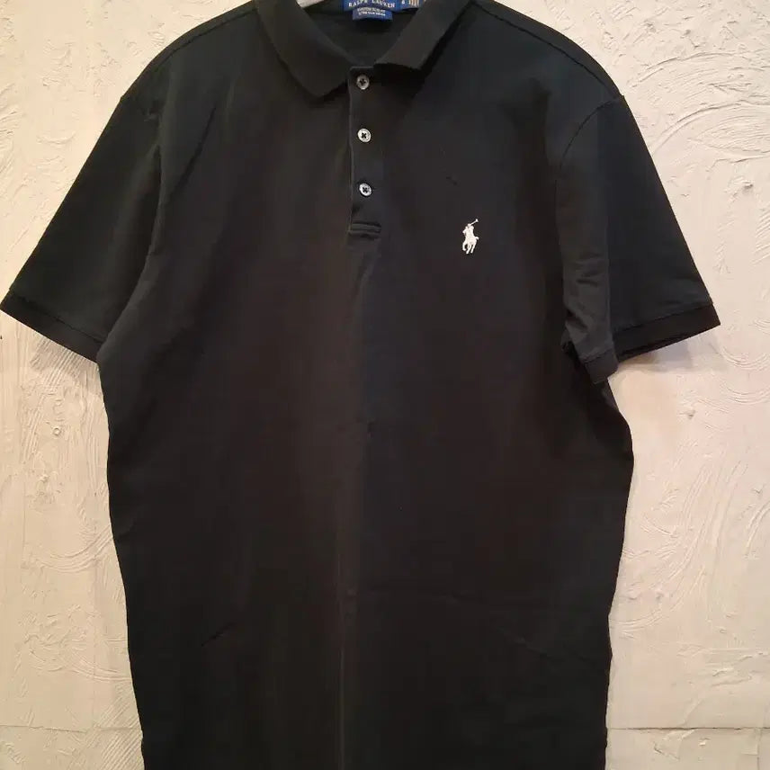 [BUNJANG] Polo Ralph Lauren Black Short Sleeve Shirt / 폴로 랄프로렌 블랙 반팔 셔츠