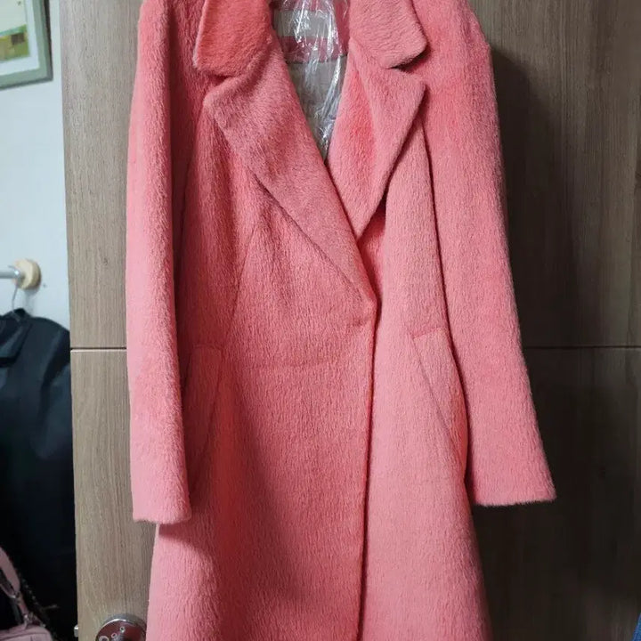 [BUNJANG] Kenneth Lynn Suri Alpaca Coat Coral Pink / 케네스 린 코랄 핑크 수리알파카 코트 55