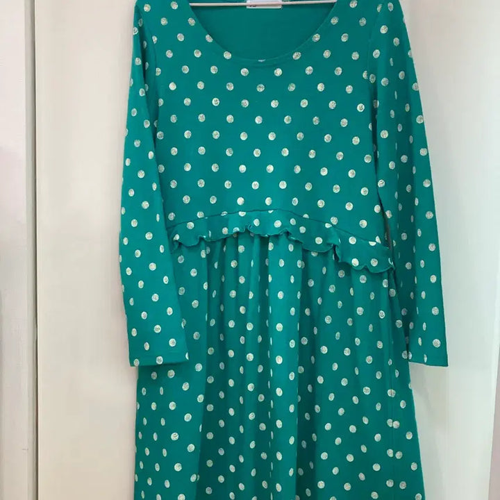 [BUNJANG] Nenette Mint Dot Dress / 네넷 민트 도트 원피스