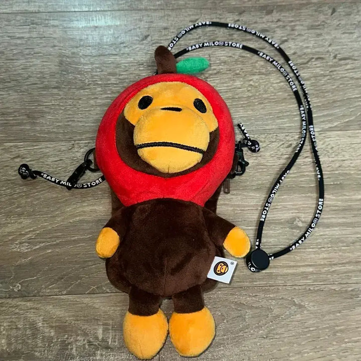 [BUNJANG] BAPE BABY MILO Plush Mobile Bag Red / 베이프 베이비 마일로 플러시 모바일 백 레드
