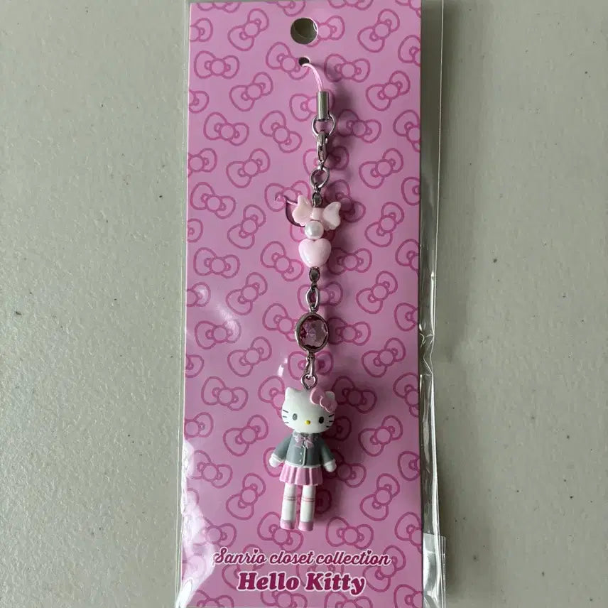 [BUNJANG] Sanrio Hello Kitty School Uniform Hello Kitty Phone Strap / (정품)헬로키티 교복키티 핸드폰줄