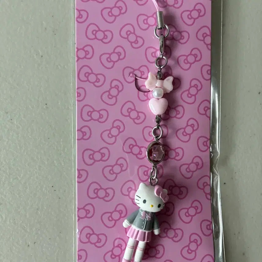 [BUNJANG] Sanrio Hello Kitty School Uniform Hello Kitty Phone Strap / (정품)헬로키티 교복키티 핸드폰줄