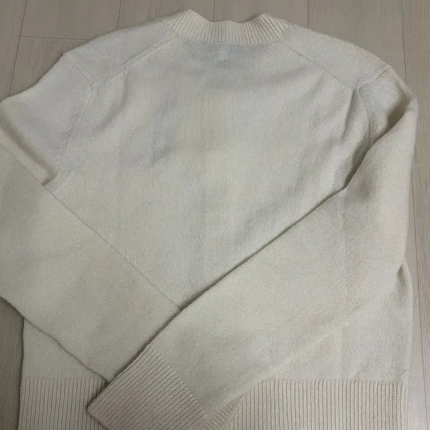 [BUNJANG] Maison Kitsuné Fox Patch Cardigan Ivory / (정품)메종키츠네 폭스 패치 가디건 아이보리