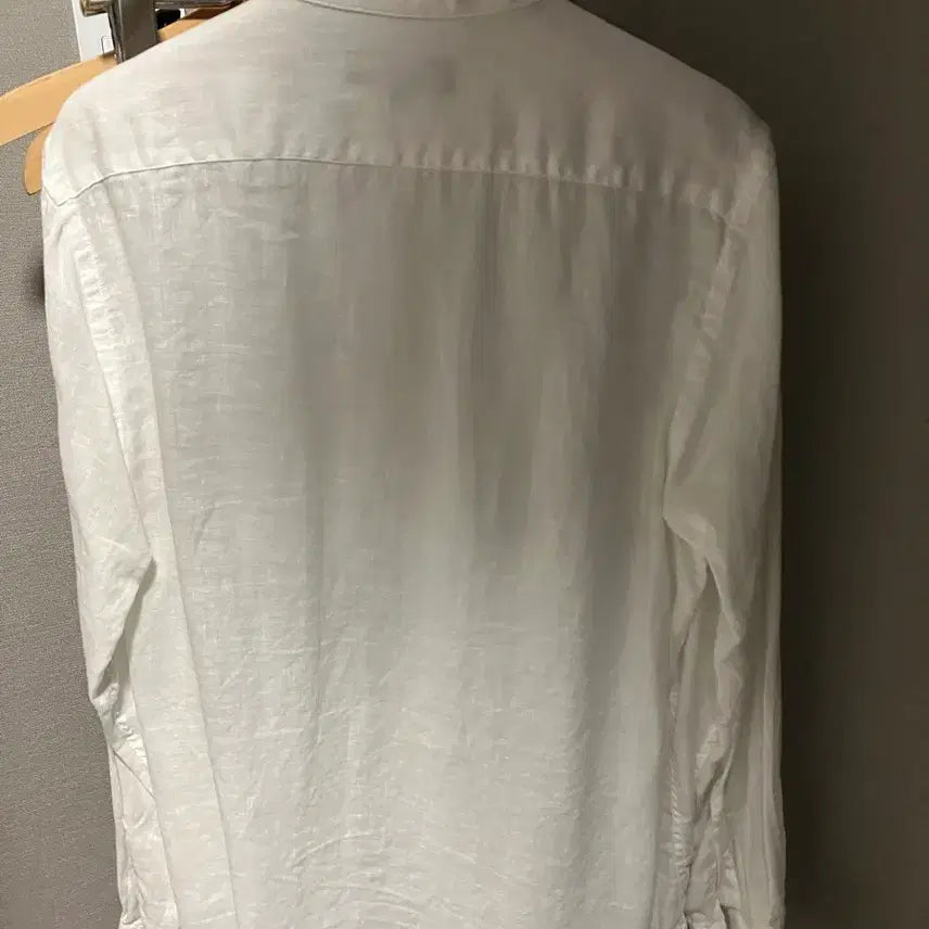 [BUNJANG] White Linen Shirt - Size S / 화이트 린넨  셔츠