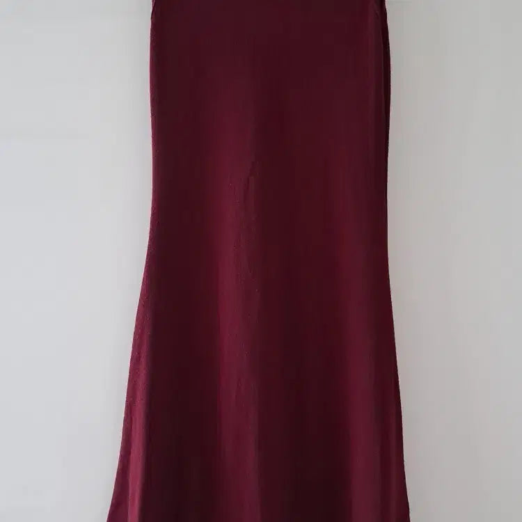 [BUNJANG] Burgundy Wine Sleeveless Mini Dress / 버건디 와인 민소매 나시 원피스/면스판 원피스/미니 원피스(실착X)