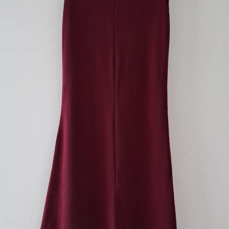 [BUNJANG] Burgundy Wine Sleeveless Mini Dress / 버건디 와인 민소매 나시 원피스/면스판 원피스/미니 원피스(실착X)