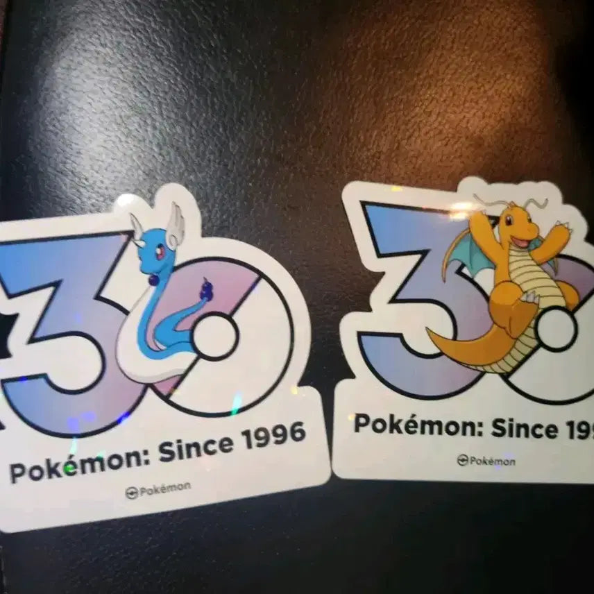 [BUNJANG] Pokemon 30th Anniversary Logo Sticker Set (1165 Types) / 포켓몬 30주년 로고 스티커 1165종 (신뇽, 망나뇽)