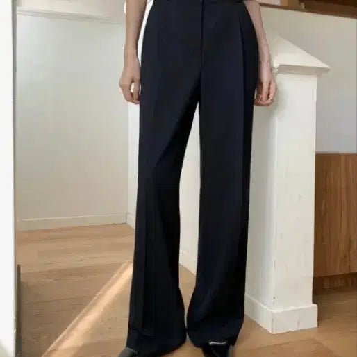 [BUNJANG] Benito Tencel Denim-Like One-Pin Tuck Slacks (Standard) / 베니토 텐셀 데님라이크 원핀턱 슬랙스(기본)
