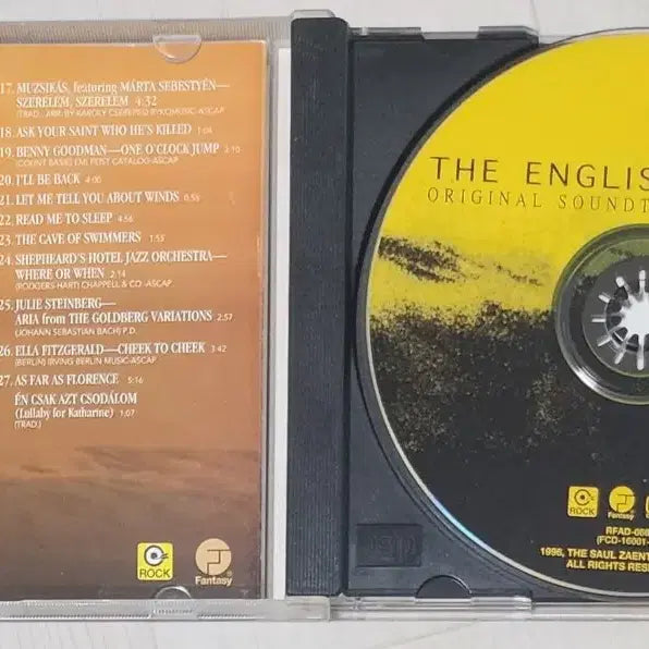 [BUNJANG] The English Patient OST CD / [CD] 잉글리쉬 페이션트 OST