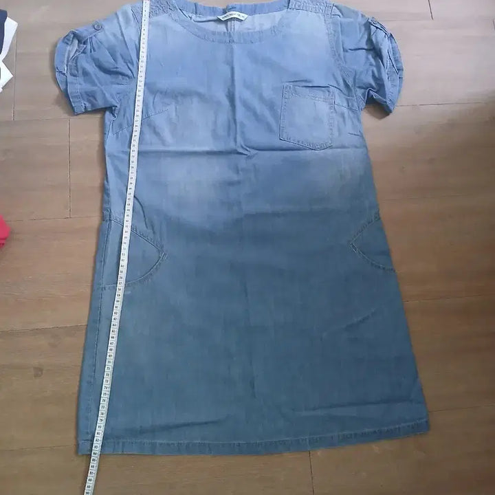 [BUNJANG] Blue Denim Short Sleeve Dress / 청 데님 반팔 원피스