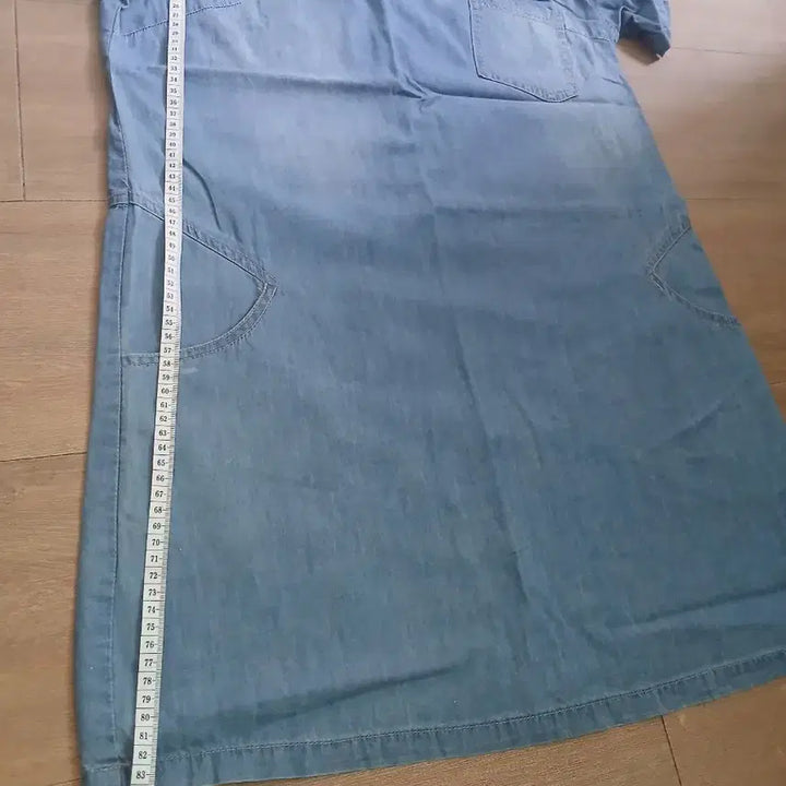 [BUNJANG] Blue Denim Short Sleeve Dress / 청 데님 반팔 원피스