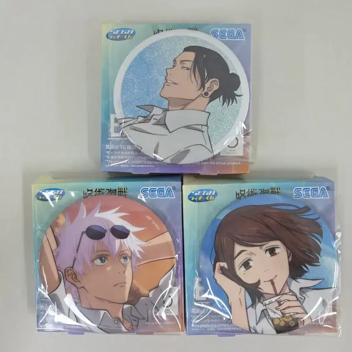 [BUNJANG] Jujutsu Kaisen Sealed Can Badge Bundle Set (Gojo, Geto, Megumi) / 미개봉)주술회전 캔뱃지일괄 고죠등