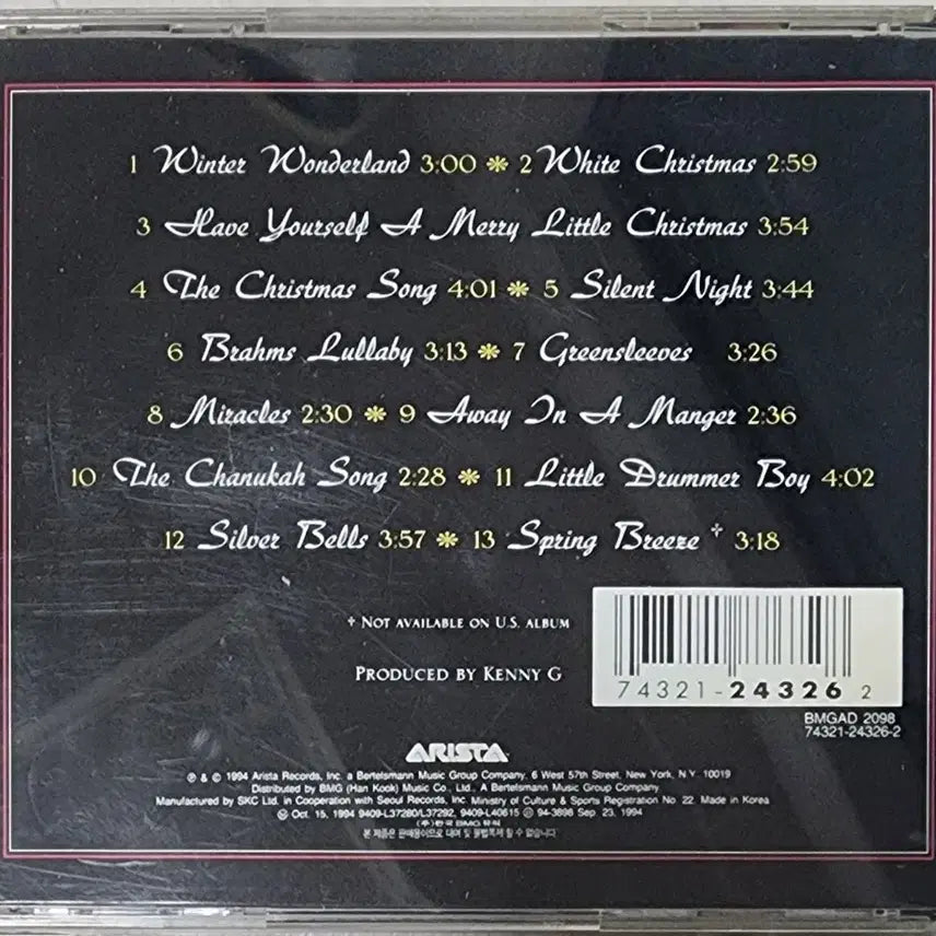 [BUNJANG] Kenny G Miracles The Holiday CD / [CD] 케니 지 Kenny G <Miracles The Holiday>