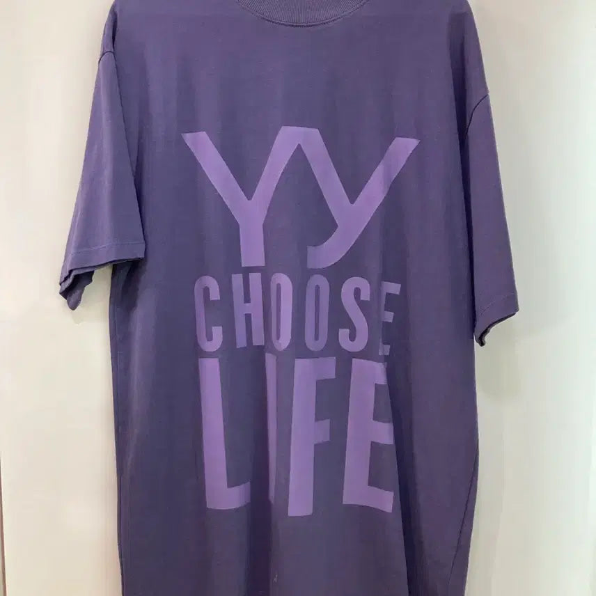 [BUNJANG] OpenYY Short Sleeve T-Shirt Purple / 오픈YY 반팔 티셔츠 퍼플