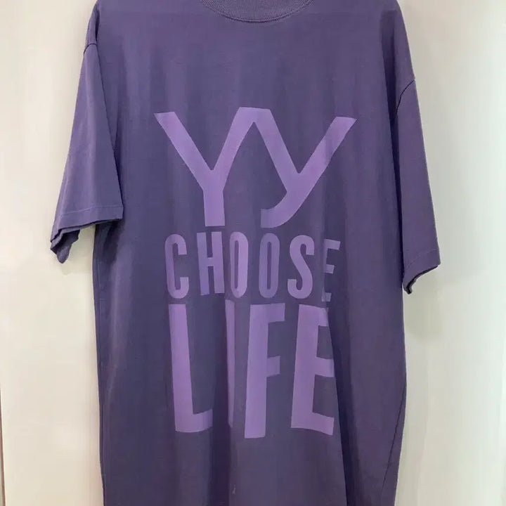[BUNJANG] OpenYY Short Sleeve T-Shirt Purple / 오픈YY 반팔 티셔츠 퍼플