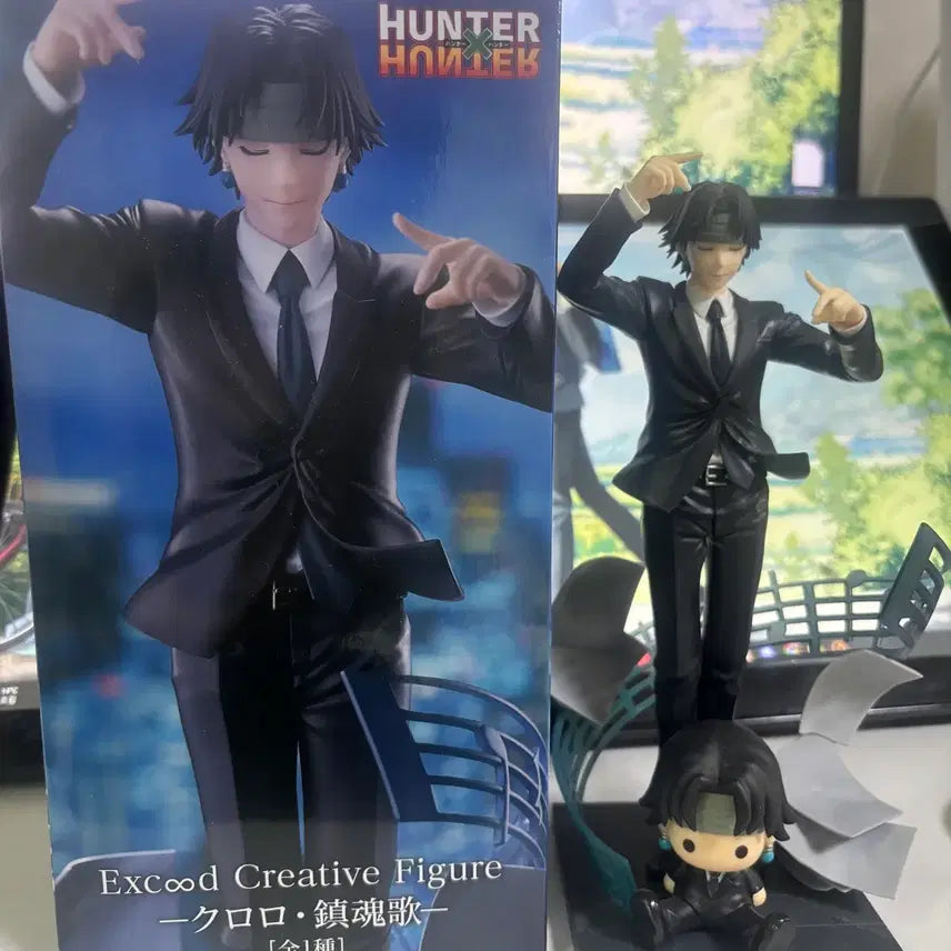 [BUNJANG] Hunter x Hunter Chrollo Lucilfer Petadol Figure Set / 헌터헌터 클로로 루실후르 피규어 페타돌