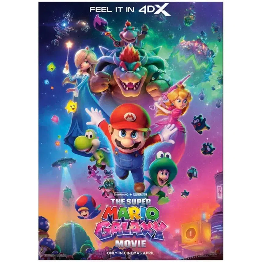 [BUNJANG] Super Mario Bros. Movie 4DX Poster / 슈퍼 마리오 갤럭시 무비 4dx 포스터